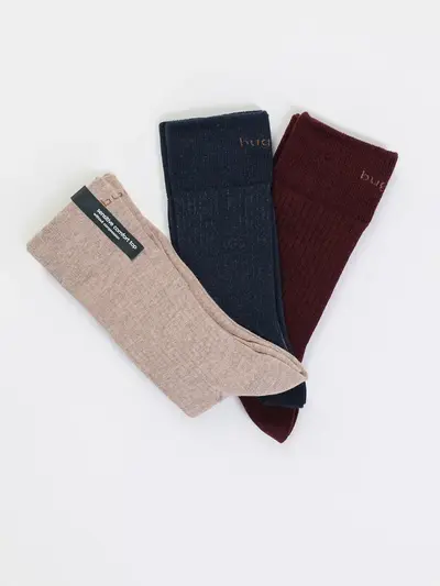 Носки хлопковые из трех пар 